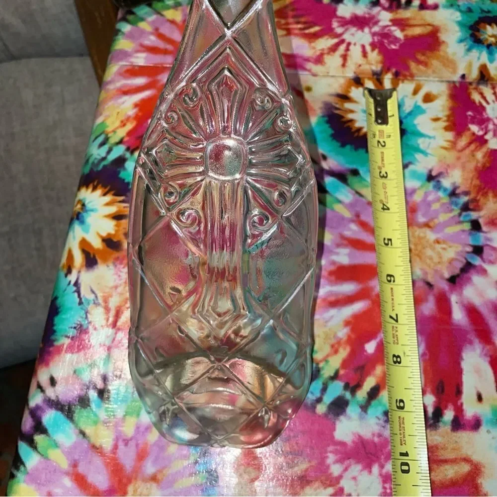 Glass bottle spoon rest-server made of up-cycled bottles